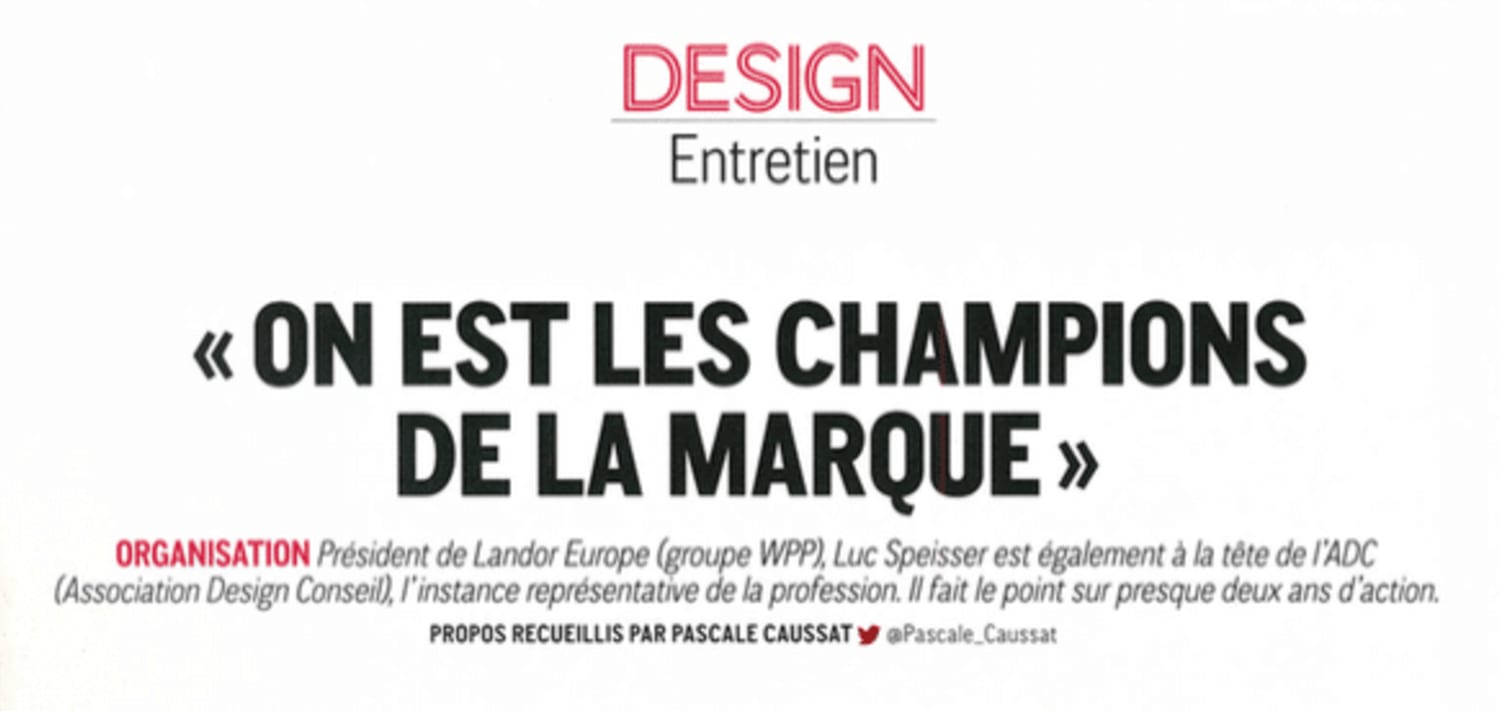 Luc Speisser et Guilhem Effroy dans le Guide Stratégies Design 2019
