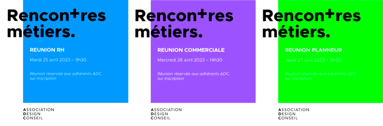 Réunions métiers en avril