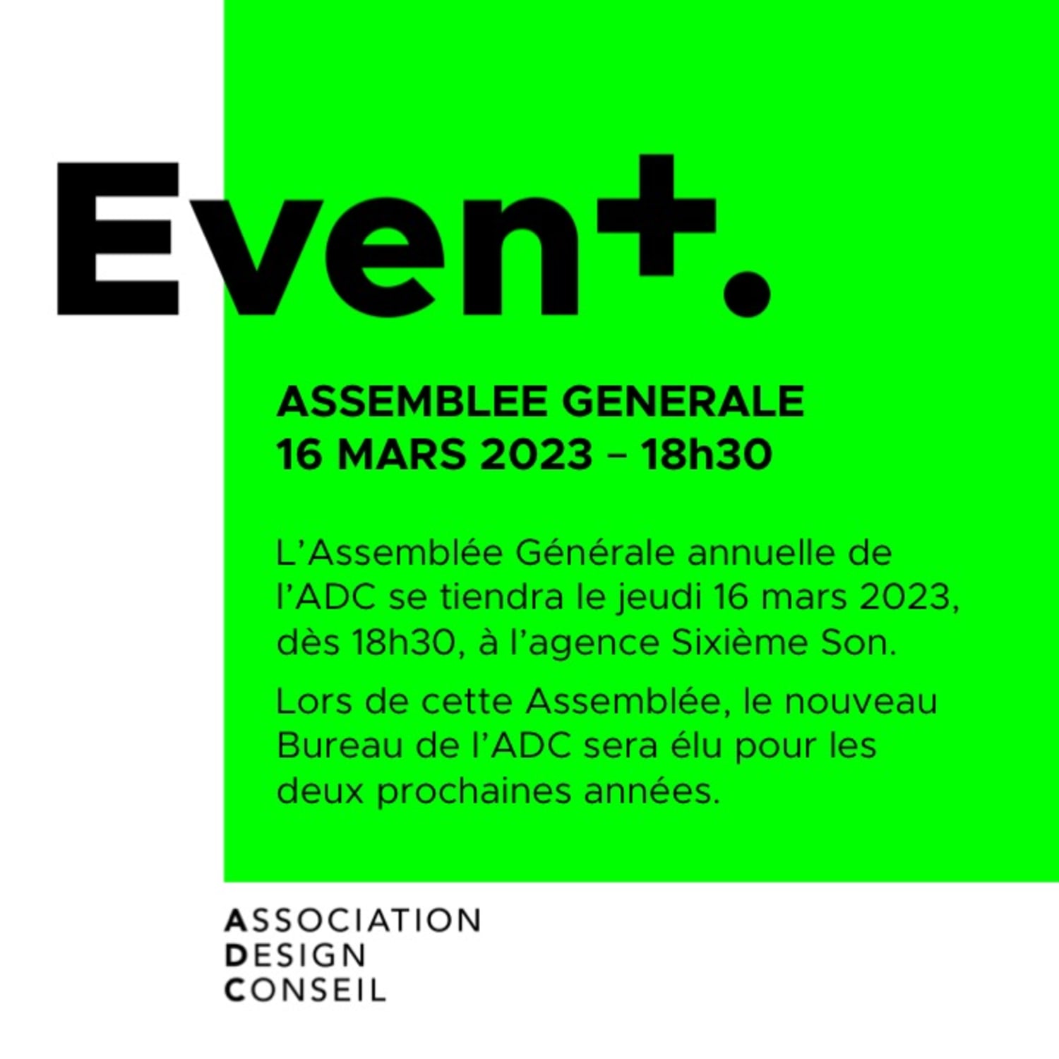 Notre Assemblée Générale