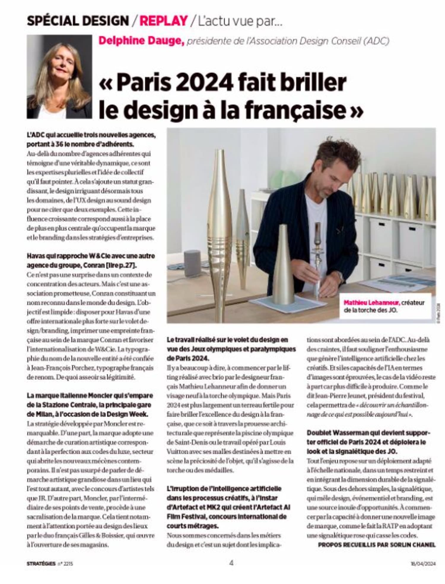 L'ADC dans Stratégies !