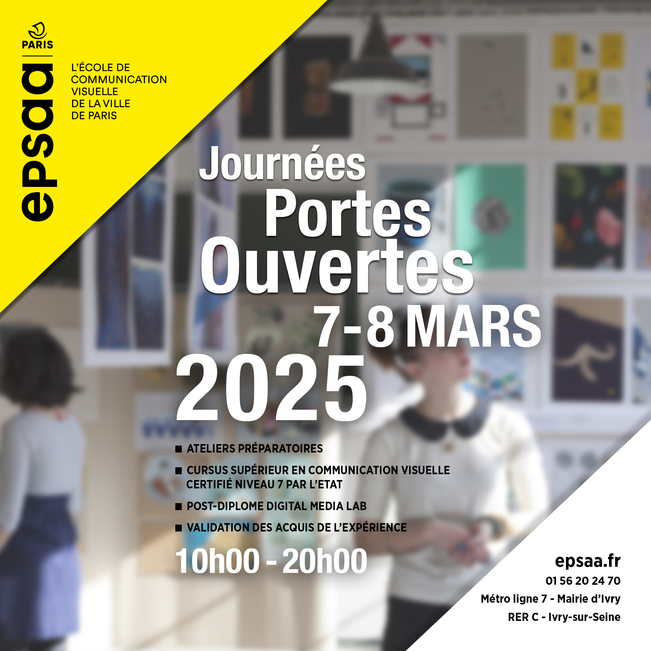 Rendez-vous aux Journées Portes Ouvertes de l'EPSAA le 7 & 8 mars 2025