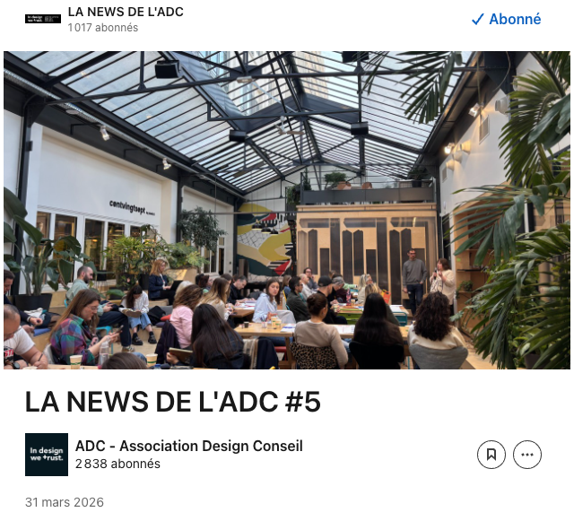 Découvrez la Newsletter de l'ADC du mois de mars