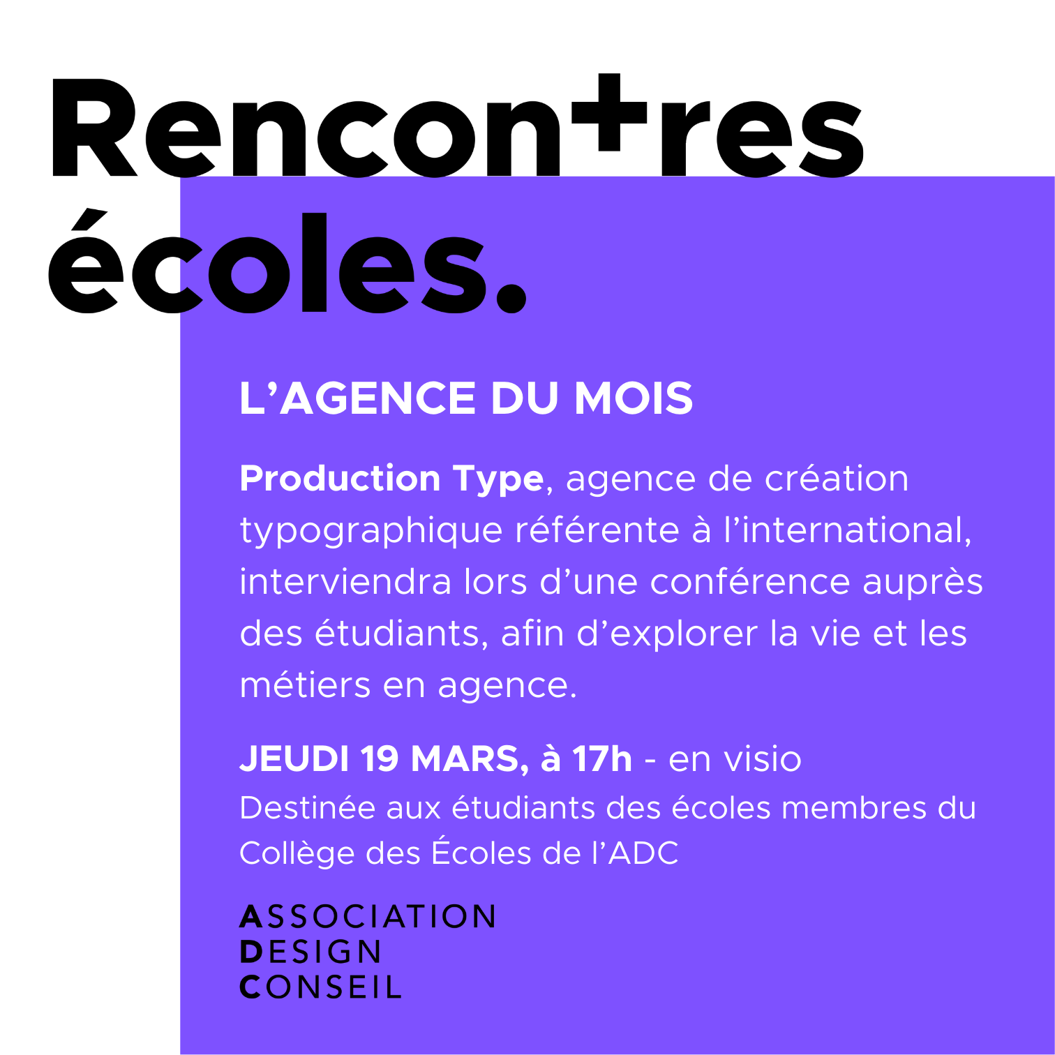 Conférence en ligne avec Production Type