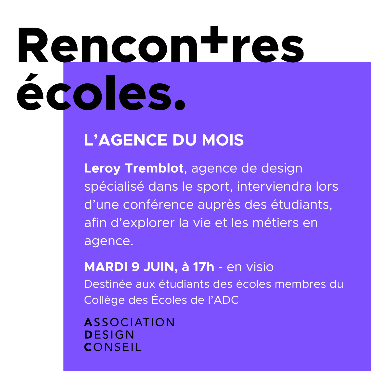 Conférence en ligne avec Leroy Tremblot
